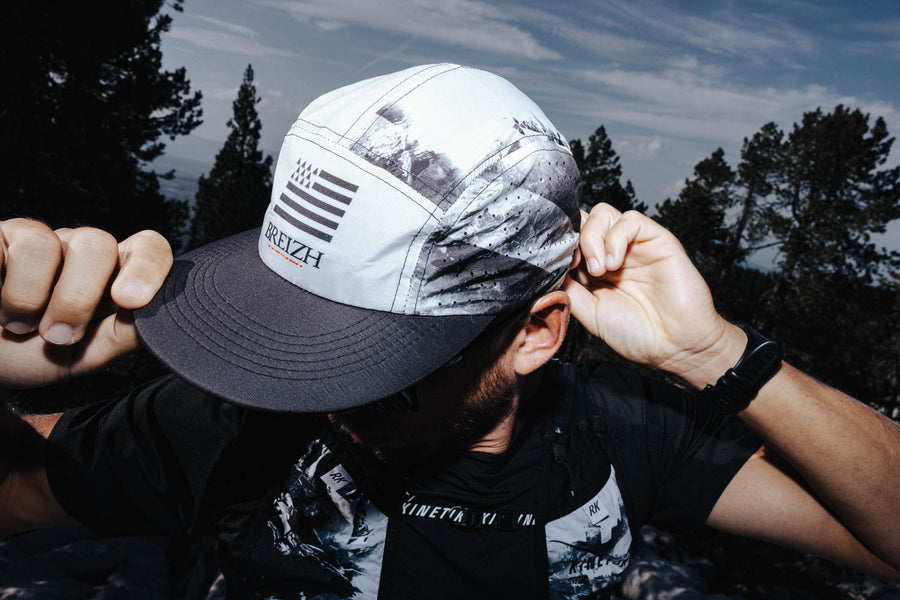 Casquettes trail-running CAP BREIZH BLACK - 2 - kinetik