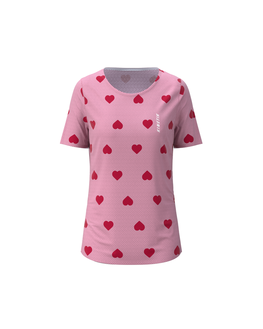 Maillots trail-running MAVRIK AR 90 WOMEN HEARTRUNNEUSE ROSY - 2 - kinetik