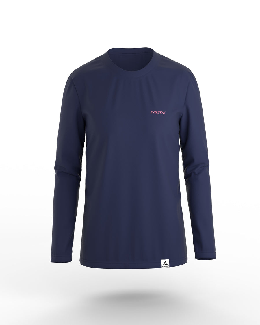 Maillots trail-running VEKTRA LS WOMEN NAVY - 3 - kinetik