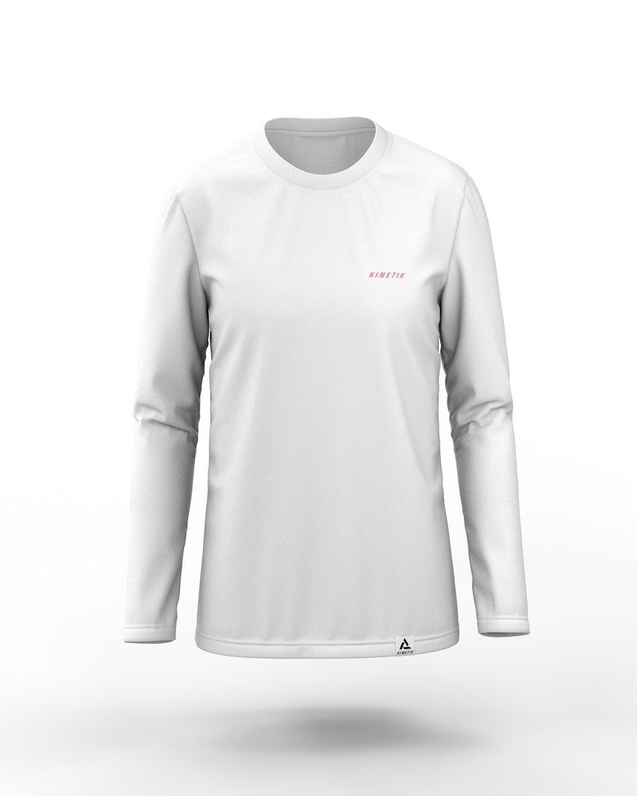 Maillots trail-running VEKTRA LS WOMEN WHITE - 3 - kinetik
