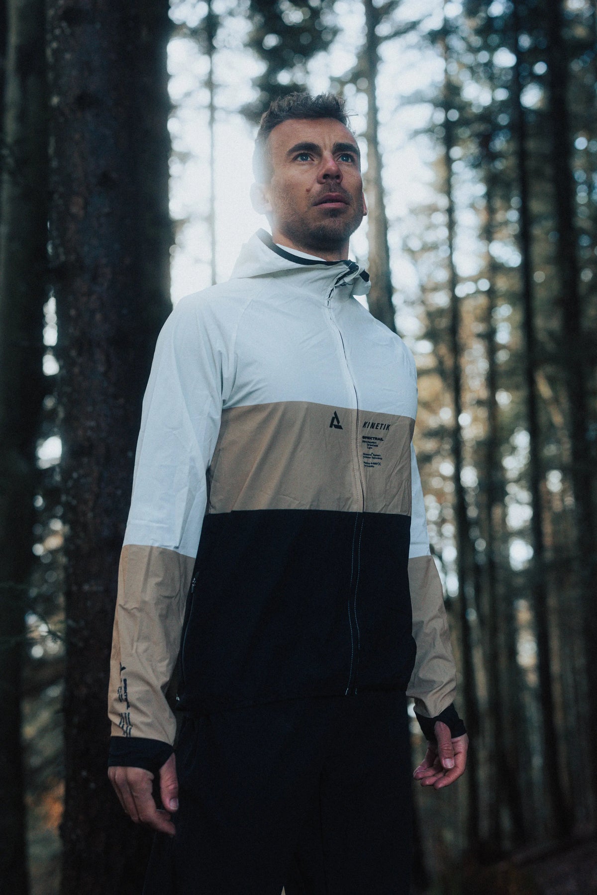 JACKET MEN SPEKTRAIL MACADAMIA - Vestes trail-running - 2 - kinetik-adrenalink