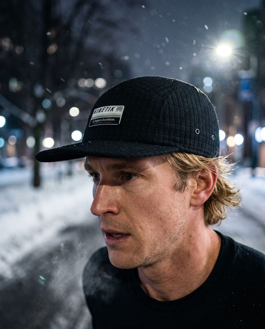 Casquettes trail-running AKXON CAP SMOKY BLACK - 2 - kinetik